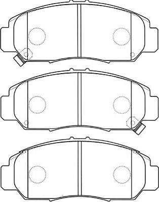 Kavo Parts BP-2044 - Комплект спирачно феродо, дискови спирачки vvparts.bg