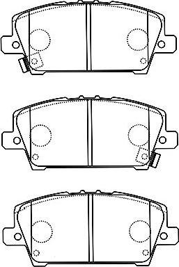 Kavo Parts BP-2050 - Комплект спирачно феродо, дискови спирачки vvparts.bg