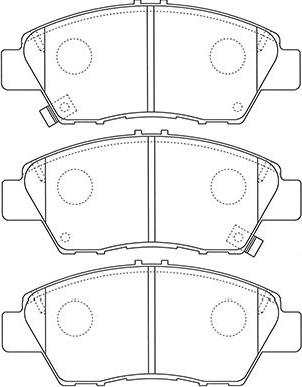 Kavo Parts BP-2058 - Комплект спирачно феродо, дискови спирачки vvparts.bg