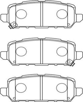 Kavo Parts BP-2069 - Комплект спирачно феродо, дискови спирачки vvparts.bg