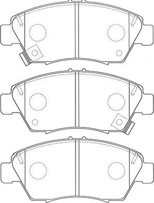 Kavo Parts BP-2061 - Комплект спирачно феродо, дискови спирачки vvparts.bg