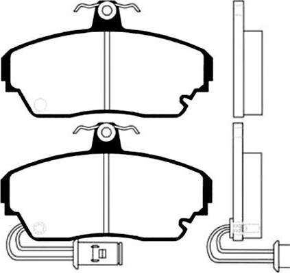 Kavo Parts BP-2009 - Комплект спирачно феродо, дискови спирачки vvparts.bg