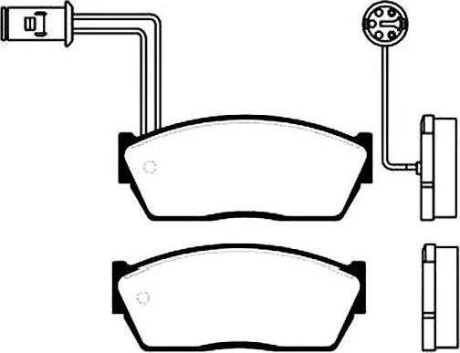 Kavo Parts BP-2006 - Комплект спирачно феродо, дискови спирачки vvparts.bg