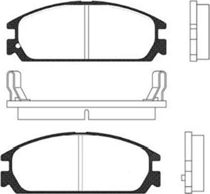 Kavo Parts BP-2008 - Комплект спирачно феродо, дискови спирачки vvparts.bg