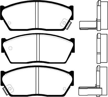 Woking 047302 - Комплект спирачно феродо, дискови спирачки vvparts.bg