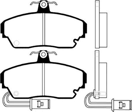 Kavo Parts BP-2007 - Комплект спирачно феродо, дискови спирачки vvparts.bg