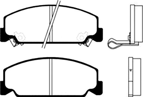 Kavo Parts BP-2014 - Комплект спирачно феродо, дискови спирачки vvparts.bg