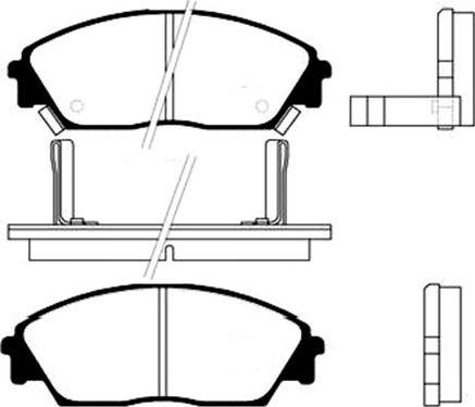 Kavo Parts BP-2011 - Комплект спирачно феродо, дискови спирачки vvparts.bg