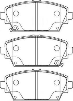 Kavo Parts BP-2036 - Комплект спирачно феродо, дискови спирачки vvparts.bg