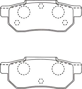 Kavo Parts BP-2031 - Комплект спирачно феродо, дискови спирачки vvparts.bg