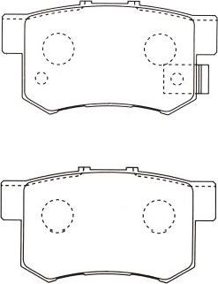 Kavo Parts BP-2032 - Комплект спирачно феродо, дискови спирачки vvparts.bg