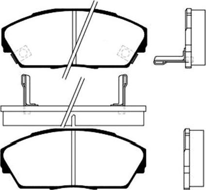 Kavo Parts BP-2021 - Комплект спирачно феродо, дискови спирачки vvparts.bg