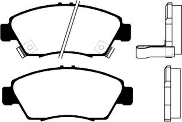Kavo Parts BP-2023 - Комплект спирачно феродо, дискови спирачки vvparts.bg