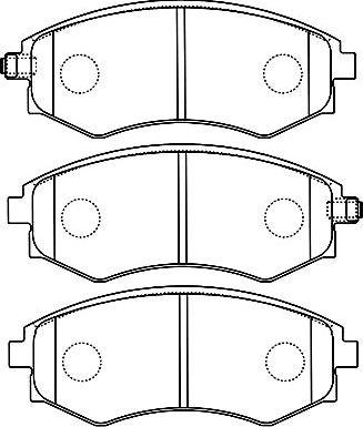 Kavo Parts KBP-7508 - Комплект спирачно феродо, дискови спирачки vvparts.bg