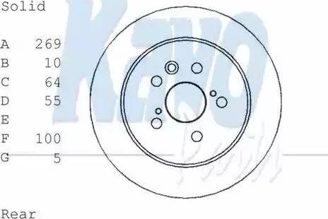 Kavo Parts BR-9446 - Спирачен диск vvparts.bg