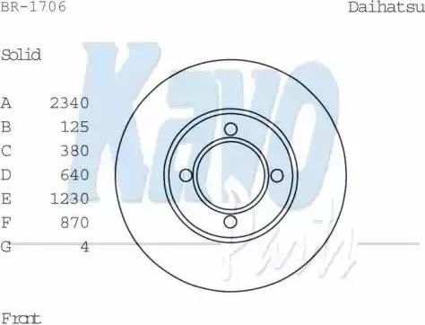 Delphi BG2530 - Спирачен диск vvparts.bg