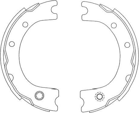 Kavo Parts BS-9940 - Комплект спирачна челюст vvparts.bg