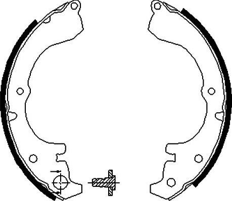 Kavo Parts BS-9913 - Комплект спирачна челюст vvparts.bg