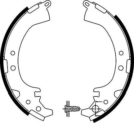 Kavo Parts BS-9925 - Комплект спирачна челюст vvparts.bg