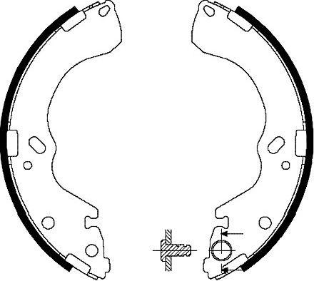 Kavo Parts KBS-5421 - Комплект спирачна челюст vvparts.bg