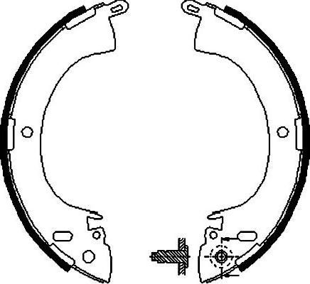 Kavo Parts BS-6403 - Комплект спирачна челюст vvparts.bg