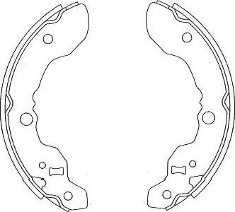 Kavo Parts BS-8932 - Комплект спирачна челюст vvparts.bg