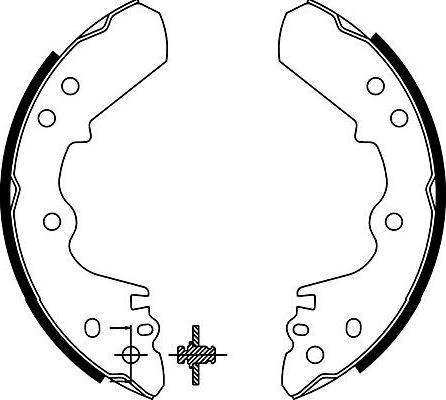 Kavo Parts BS-3909 - Комплект спирачна челюст vvparts.bg