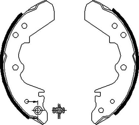 Kavo Parts BS-3900 - Комплект спирачна челюст vvparts.bg