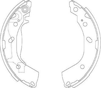 Kavo Parts BS-3414 - Комплект спирачна челюст vvparts.bg