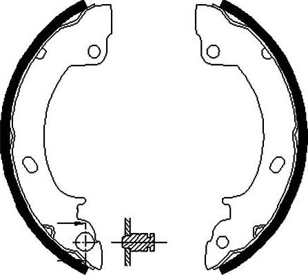 Kavo Parts BS-3411 - Комплект спирачна челюст vvparts.bg