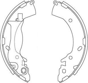 Kavo Parts BS-3417 - Комплект спирачна челюст vvparts.bg