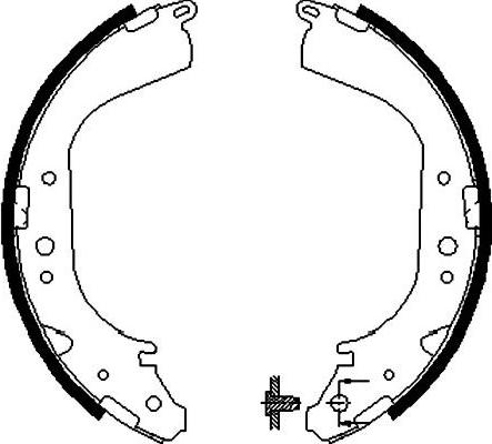 Kavo Parts BS-7406 - Комплект спирачна челюст vvparts.bg