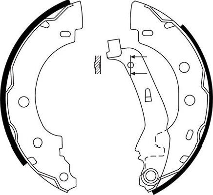 Kavo Parts BS-7419 - Комплект спирачна челюст vvparts.bg