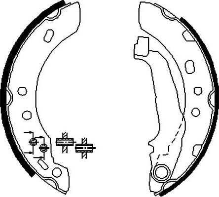 Kavo Parts BS-7414 - Комплект спирачна челюст vvparts.bg