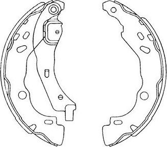 Kavo Parts BS-7435 - Комплект спирачна челюст vvparts.bg