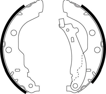 Kavo Parts BS-7424 - Комплект спирачна челюст vvparts.bg