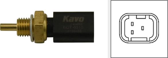 Kavo Parts ECT-6510 - Датчик, температура на охладителната течност vvparts.bg