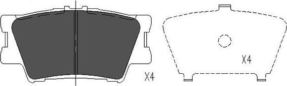 Kavo Parts KBP-9086 - Комплект спирачно феродо, дискови спирачки vvparts.bg