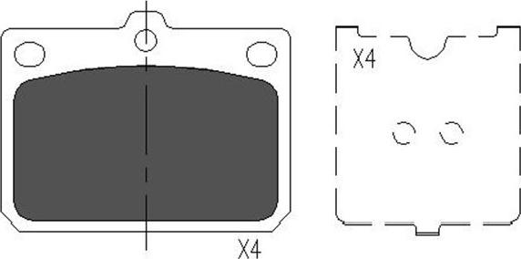 Kavo Parts KBP-9079 - Комплект спирачно феродо, дискови спирачки vvparts.bg