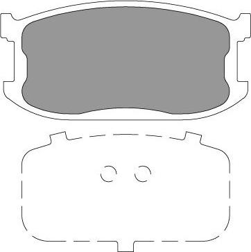 Kavo Parts KBP-4565 - Комплект спирачно феродо, дискови спирачки vvparts.bg