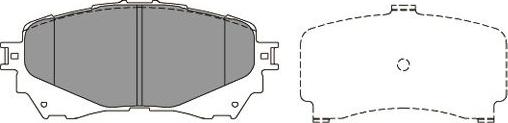 Kavo Parts KBP-4570 - Комплект спирачно феродо, дискови спирачки vvparts.bg