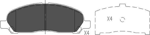 Kavo Parts KBP-5540 - Комплект спирачно феродо, дискови спирачки vvparts.bg