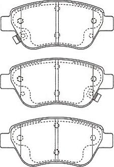 Kavo Parts KBP-5562 - Комплект спирачно феродо, дискови спирачки vvparts.bg