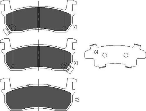 Kavo Parts KBP-6530 - Комплект спирачно феродо, дискови спирачки vvparts.bg