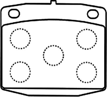 VECO VA108 - Комплект спирачно феродо, дискови спирачки vvparts.bg
