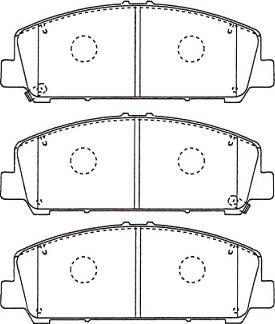 Kavo Parts KBP-6611 - Комплект спирачно феродо, дискови спирачки vvparts.bg