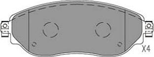 Kavo Parts KBP-6624 - Комплект спирачно феродо, дискови спирачки vvparts.bg