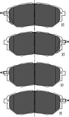 Kavo Parts KBP-8020 - Комплект спирачно феродо, дискови спирачки vvparts.bg