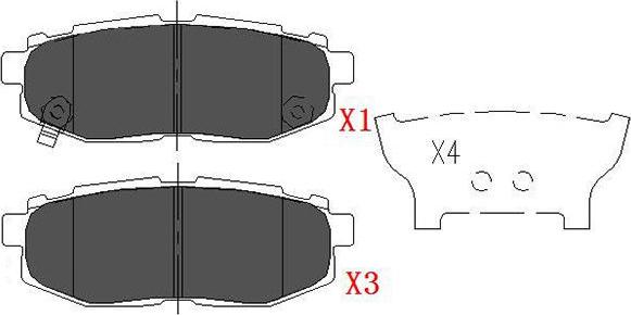 Kavo Parts KBP-8022 - Комплект спирачно феродо, дискови спирачки vvparts.bg