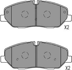 Kavo Parts KBP-3057 - Комплект спирачно феродо, дискови спирачки vvparts.bg